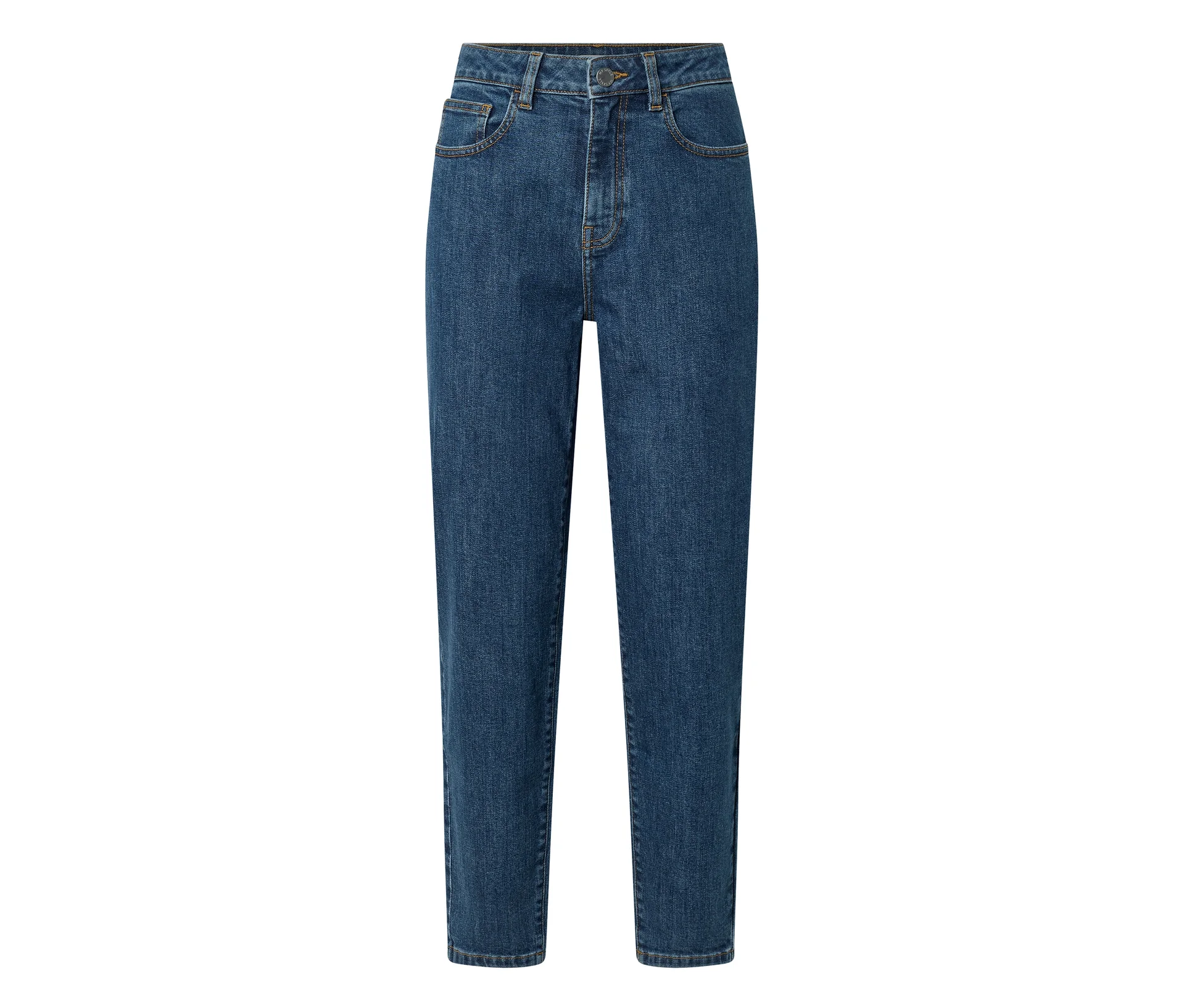 Džíny mom – střih »Nyla«, mid blue denim