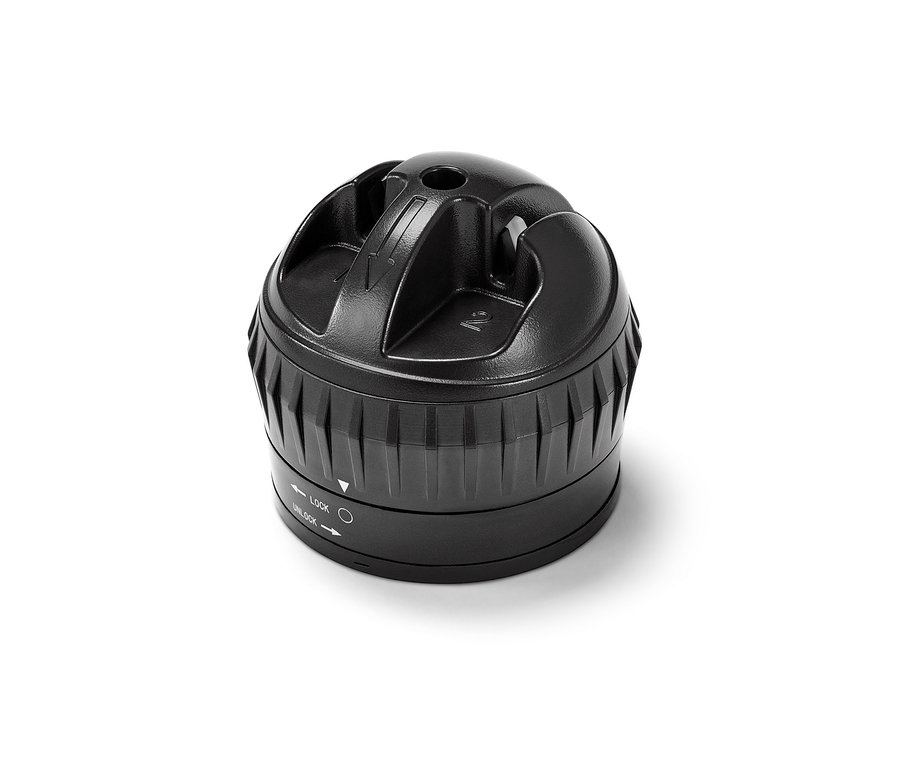 Detailní záběr černého brousku na nože.