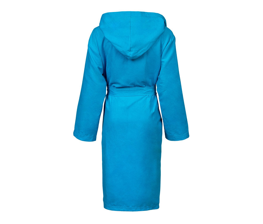 Modrý dětský župan z mikrovlákna arena Zeal zezadu.