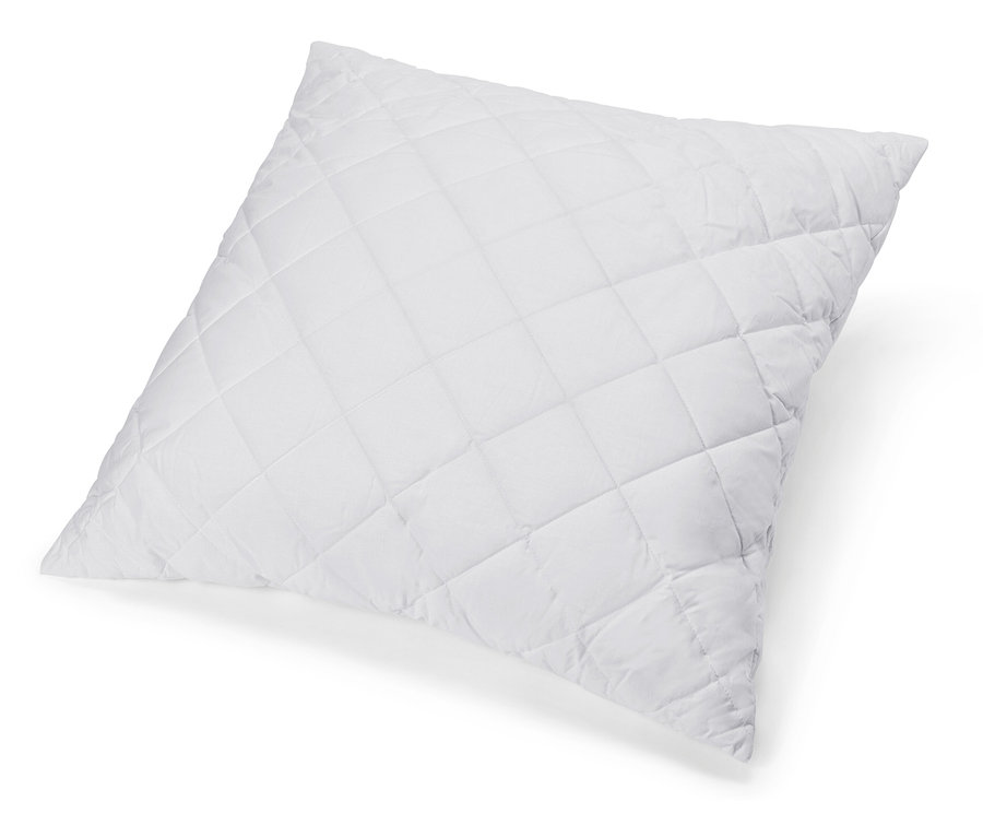 Jeden bílý polštář Cell Solution® s prošívaným čtvercovým vzorem leží na bílém pozadí.