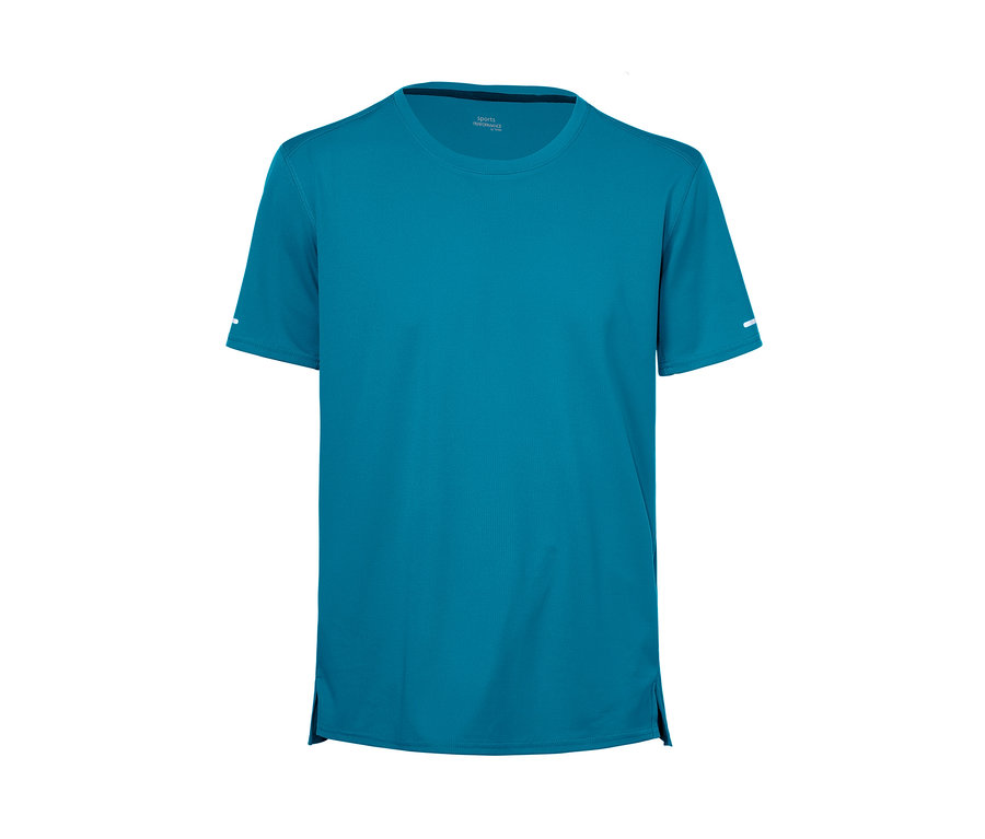 Modré funkční triko.