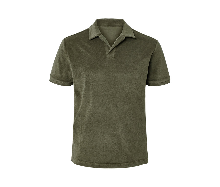 Khaki froté polokošile.