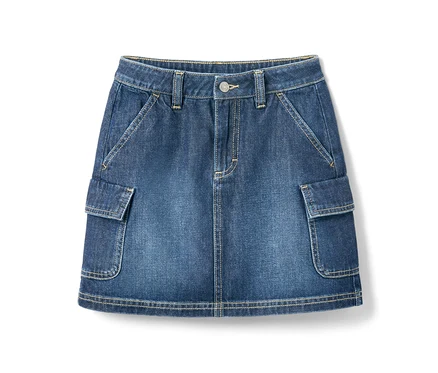 Modrá džínová sukně pro dívky.