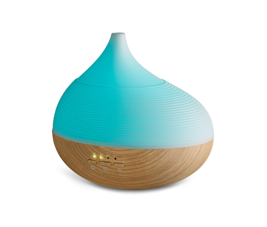 Aroma difuzér s wellness osvětlením.