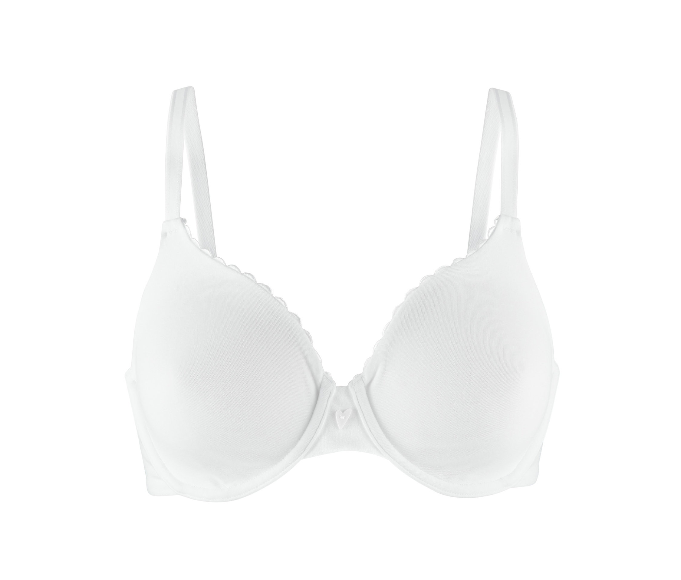 Bílá podprsenka s kosticemi.