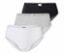 Brazilské kalhotky SCHIESSER, 3 ks, černá, bílá, šedá s melírem - /img/ggAEW2Ik/64/image.jpeg