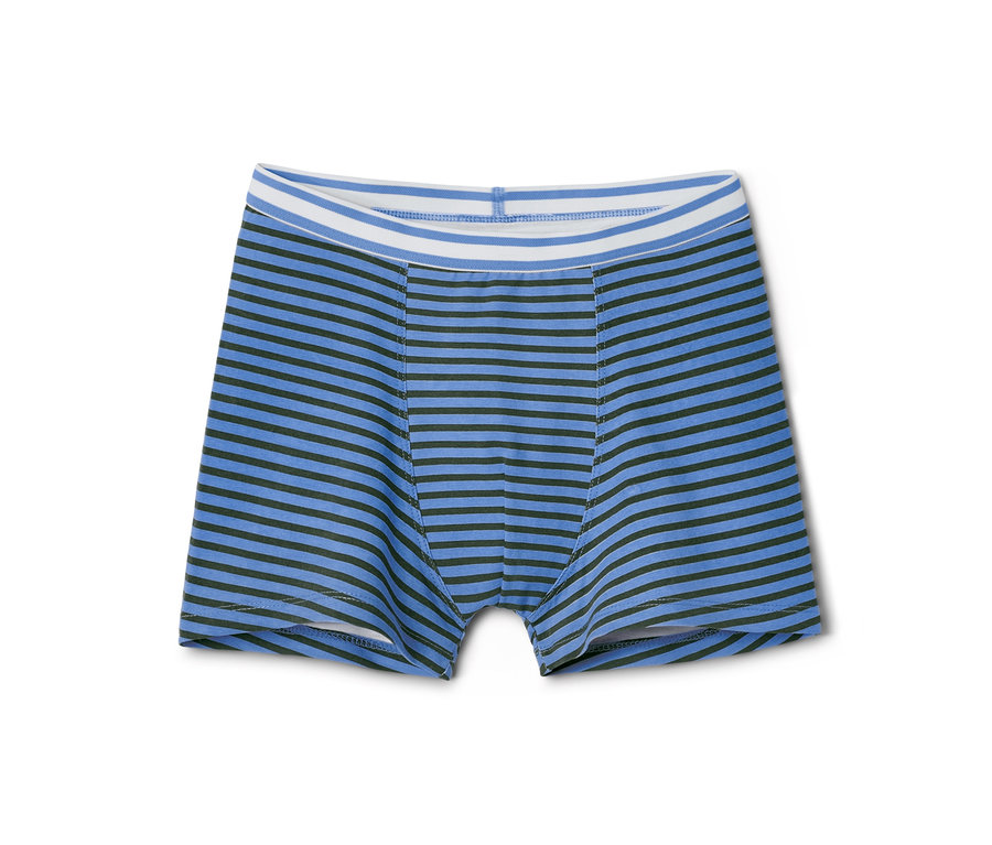 Pánské boxerky modré s černými proužky.