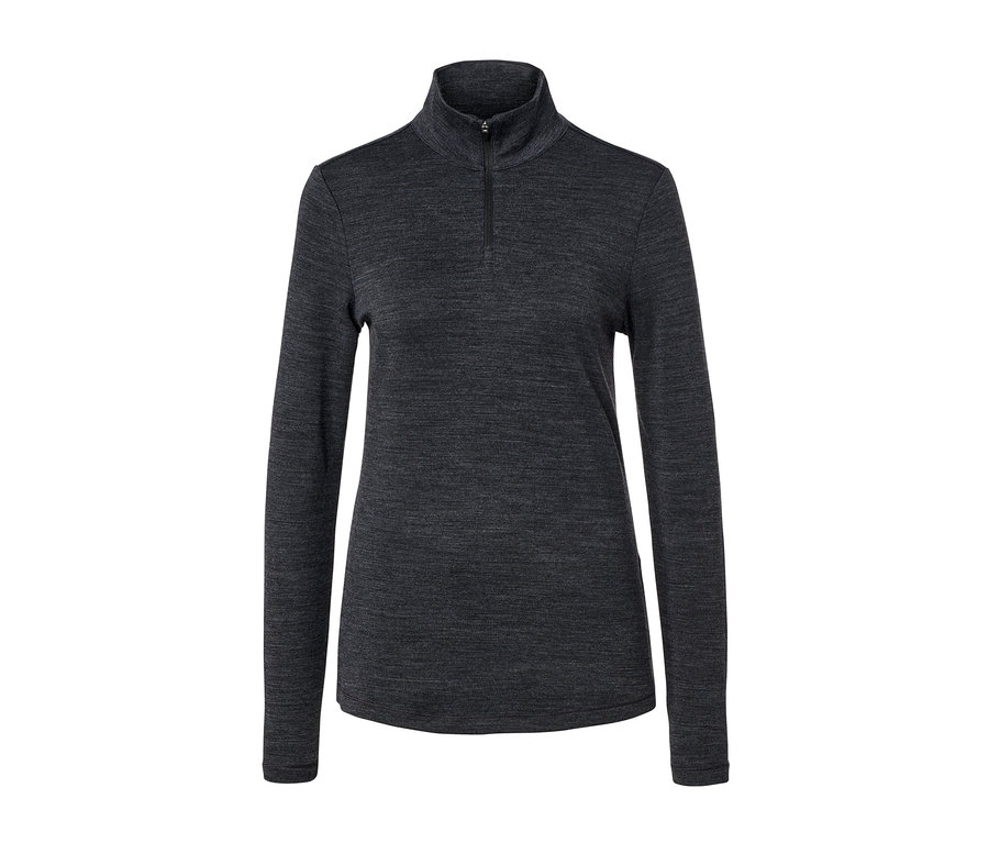 Šedé funkční triko s dlouhým rukávem a certifikací RWS.