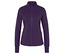 Fialová sportovní bunda s dlouhým rukávem a zipem.