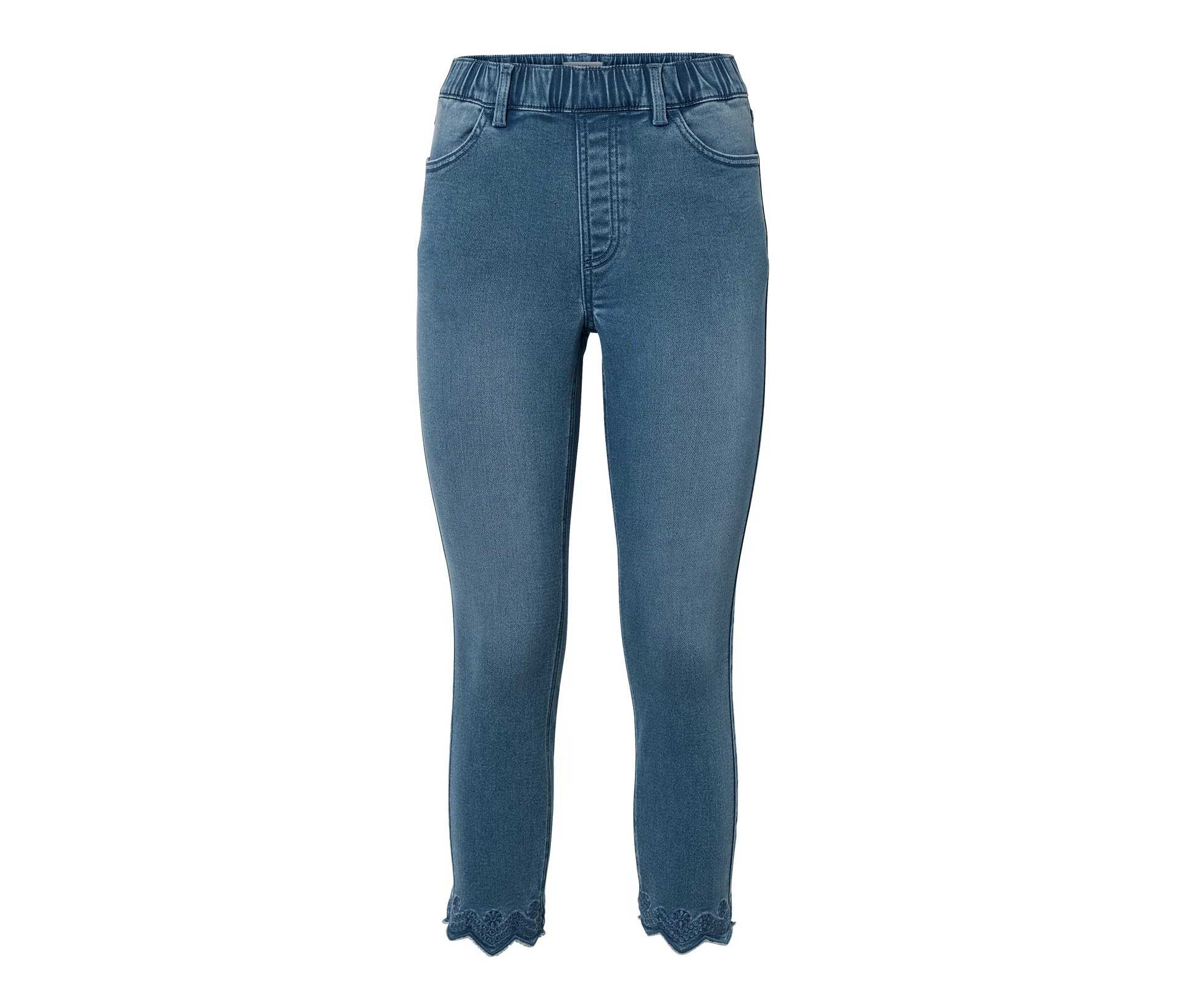 7/8 tregíny s ažurovou výšivkou