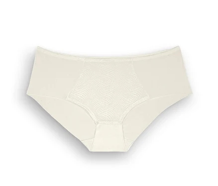 Vanilkové zmenšující bokové kalhotky Triumph Essential »Minimizer Hipster X«.