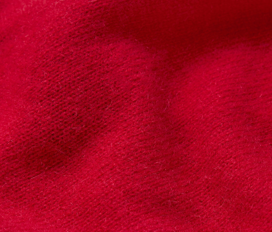 Detail červené látky.