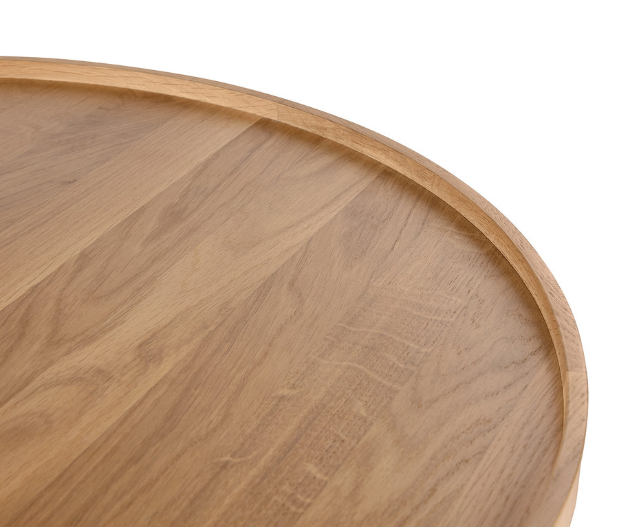 Detail kulatého konferenčního stolku.