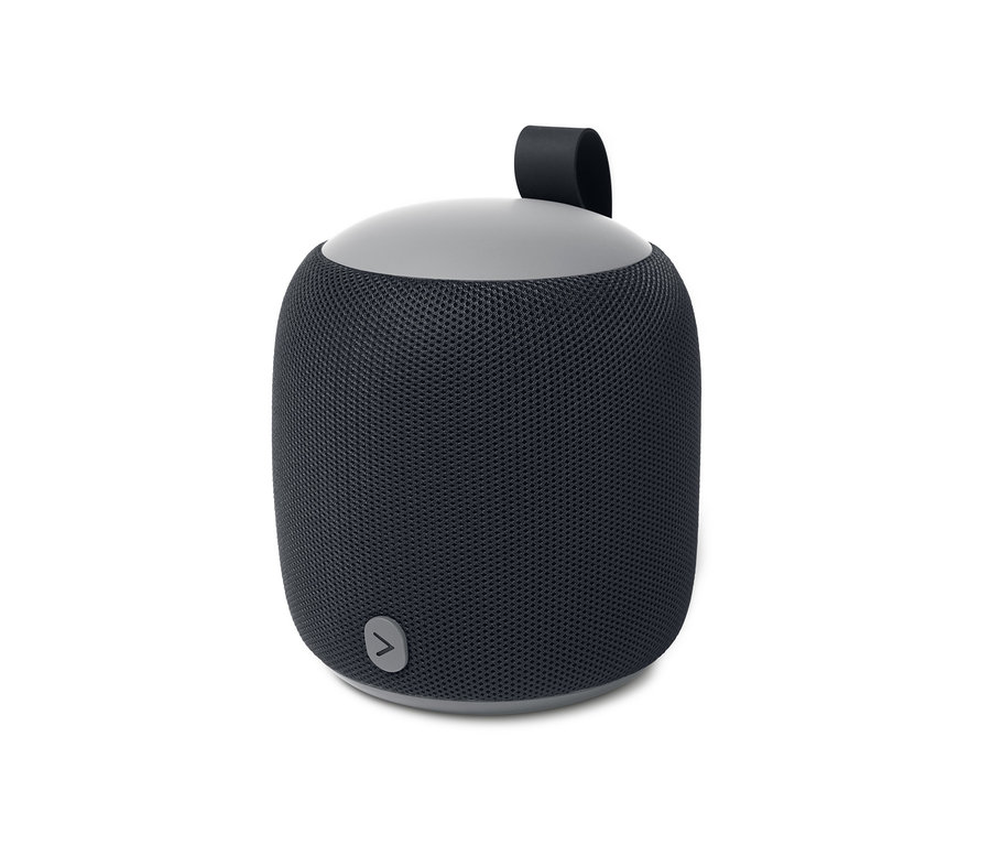 Černý reproduktor Bluetooth® Fabric střední velikosti.