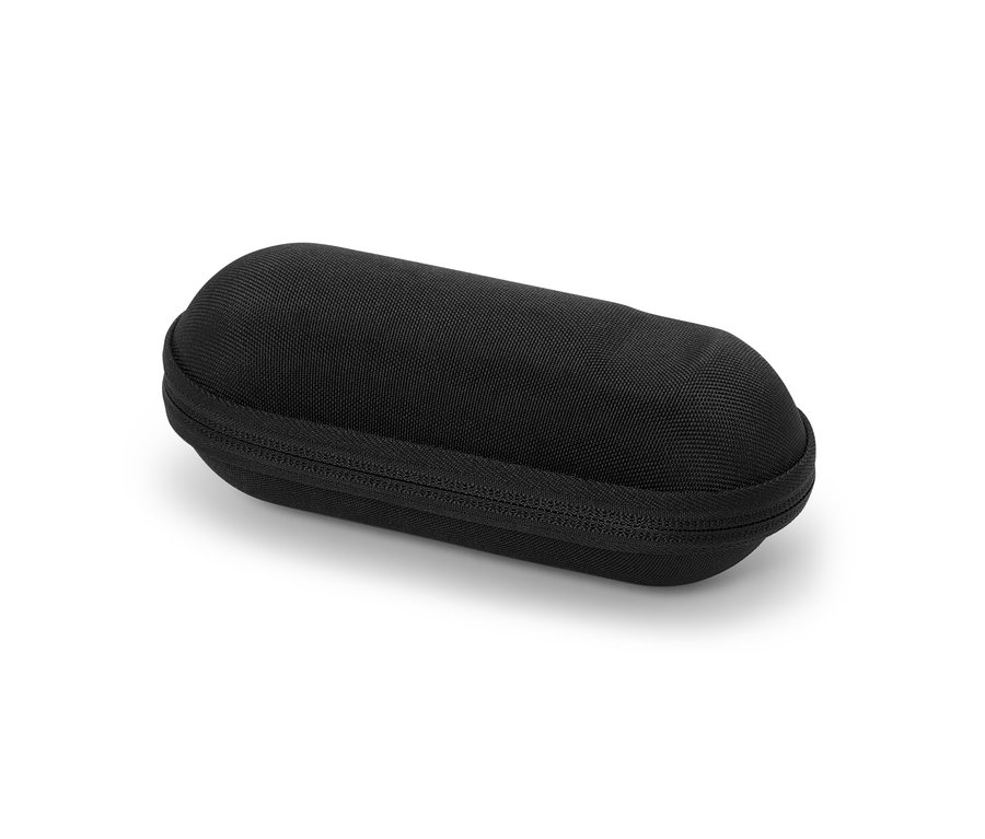 Černé pouzdro na držák cykloláhve se zipem.