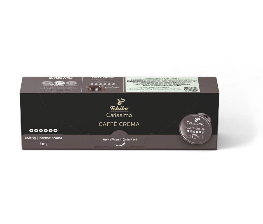 Balení kávových kapslí Cafissimo Caffè Crema kräftig.