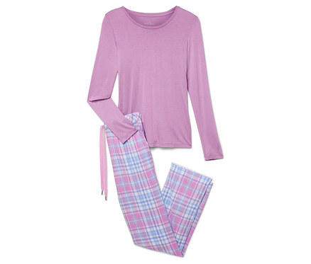 Pyžamo s tkanými kalhotami