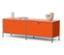 Nízká kovová skříňka »CN3« se 2 výklopnými dvířky, oranžová - /img/ggAXKKcN/64/image.jpeg