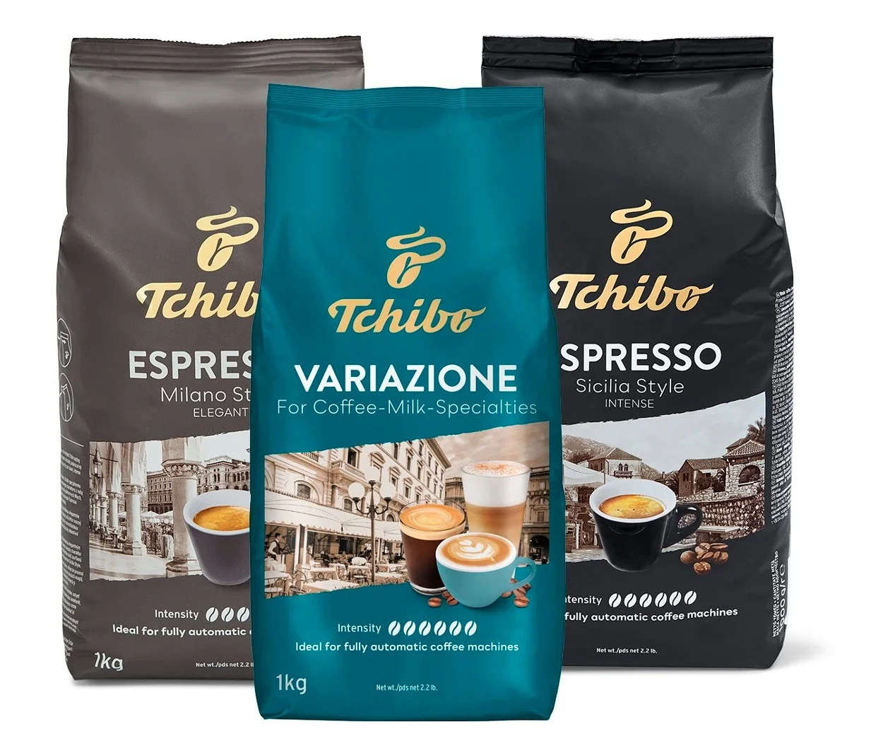 Tchibo Ochutnávkový set 3 kg zrnkové kávy
