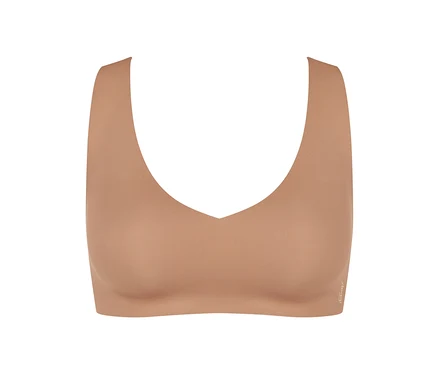 Braletka sloggi ZERO Feel 2.0 Bralette, v barvě nostalgic brown.