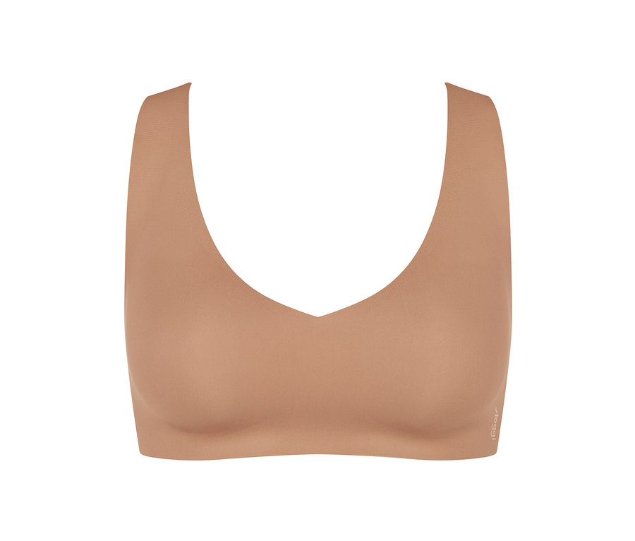 Braletka sloggi ZERO Feel 2.0 Bralette, v barvě nostalgic brown.
