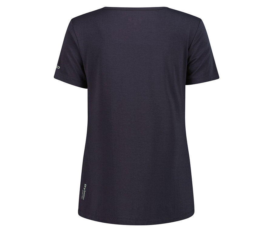 Tmavě modré tričko zezadu.