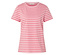 Pruhované růžovo-bílé tričko.