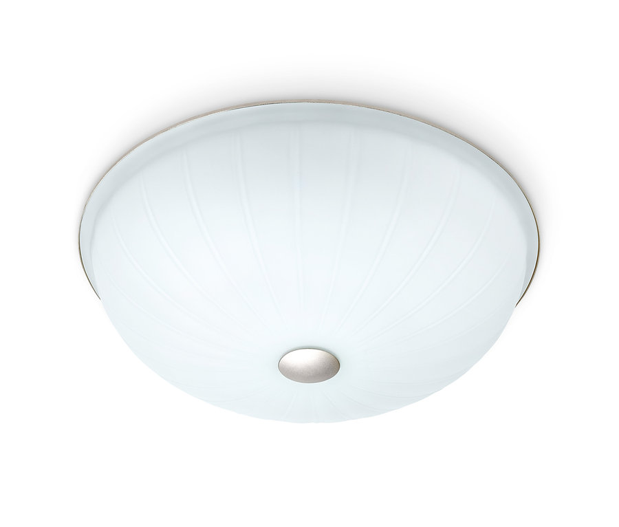 Stropní/nástěnné svítidlo s LED a skleněným stínítkem.