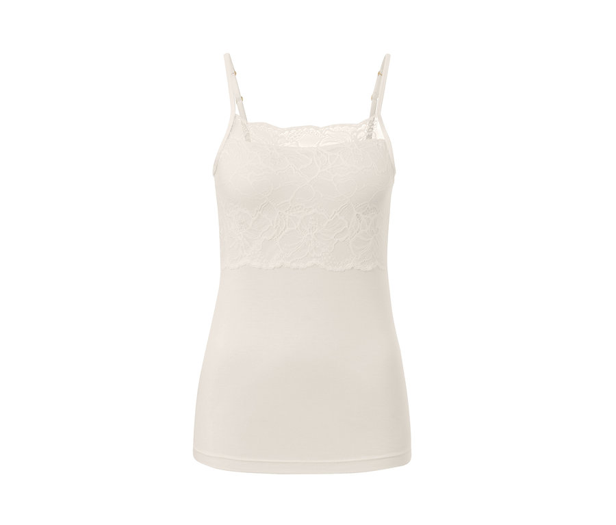 Krémová košilka z modalu.