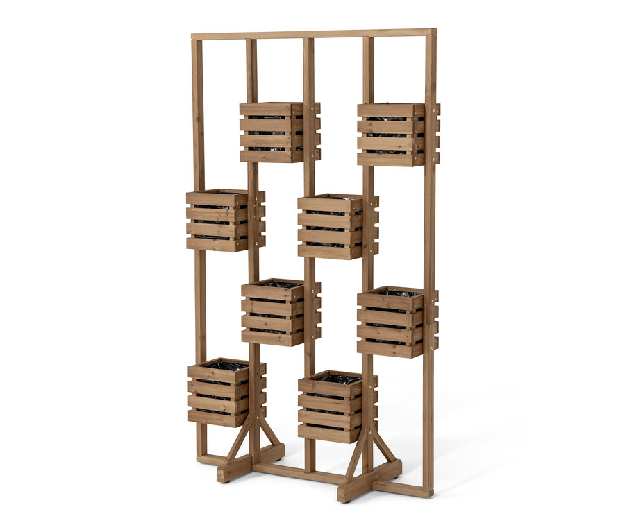 Stěna na živé rostliny »Tinus« s 8 truhlíky.