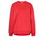 Červená mikina s dlouhými rukávy.