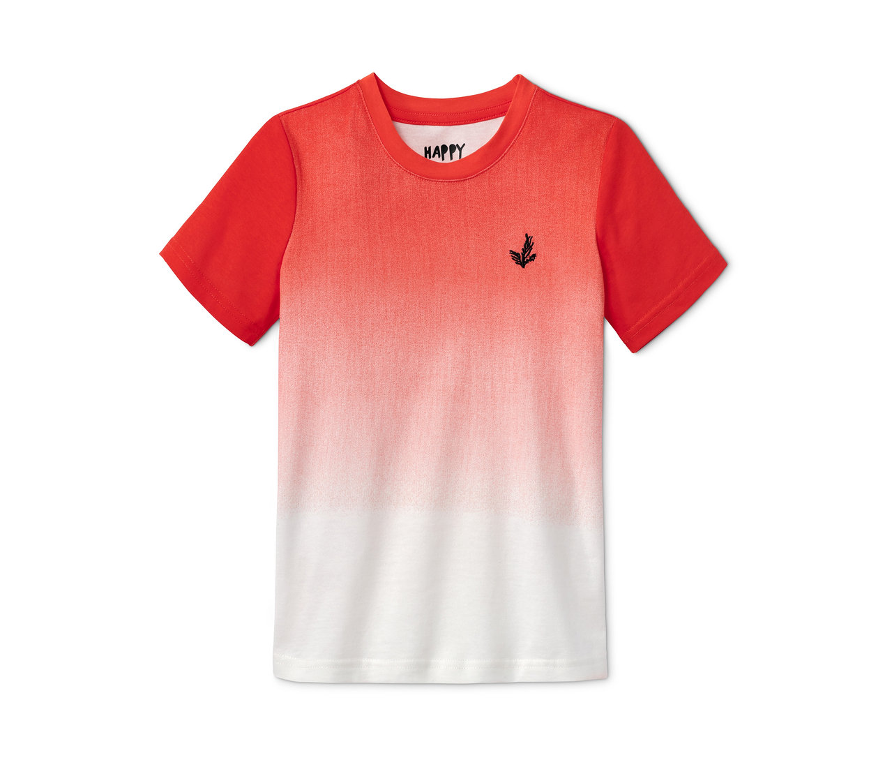 Červeno-bílé triko.