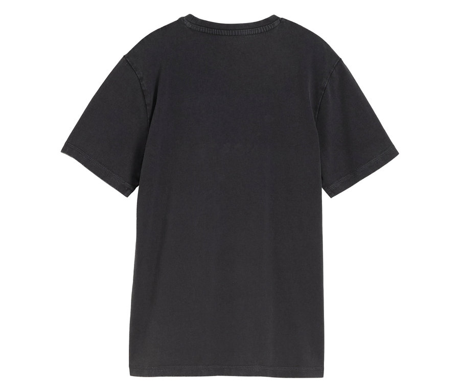 Dětské tričko Tom Tailor Basic sepraného vzhledu, coal grey zezadu.