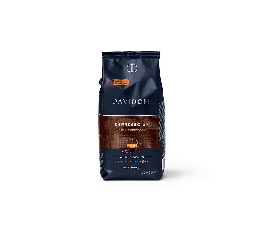 Balení DAVIDOFF CAFÉ Espresso 57 - 1x 1000 g celá zrna.