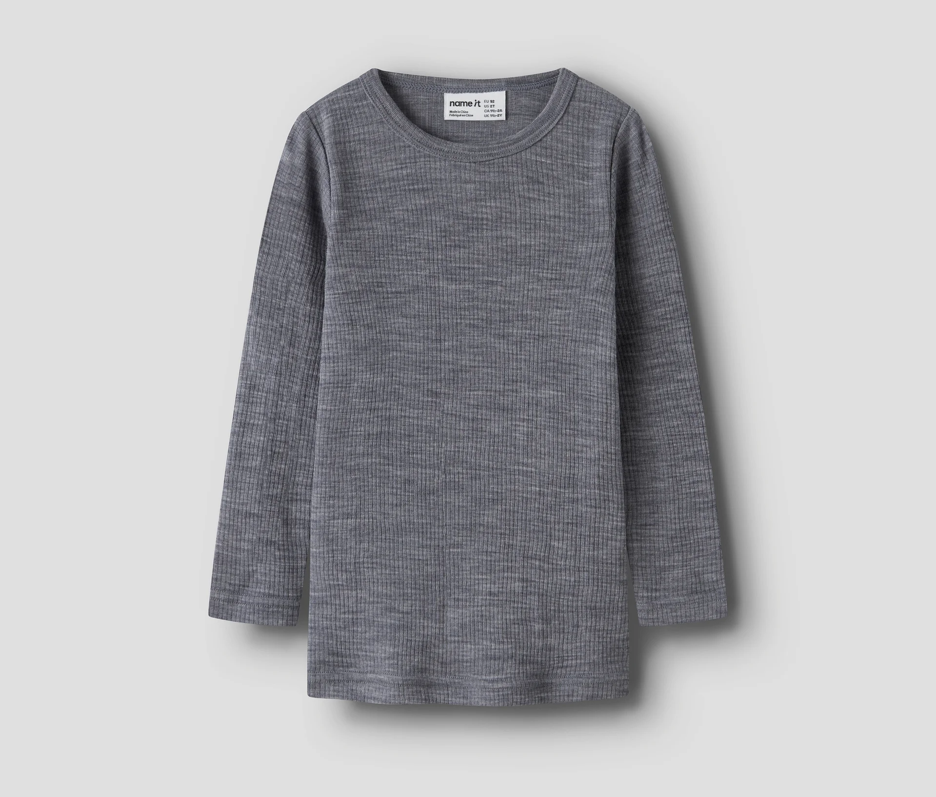 Tchibo - Dětské triko s dlouhým rukávem z vlny merino Name IT - Baby - vel. 92