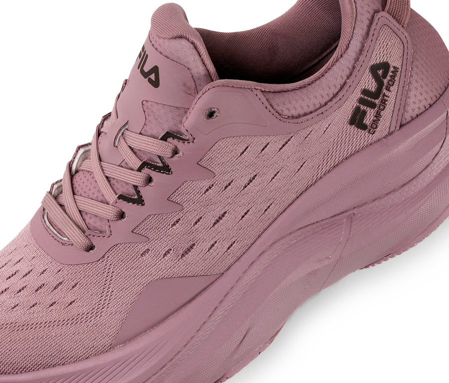 Detail dámské tenisky FILA Retron v odstínu mauve shadow.