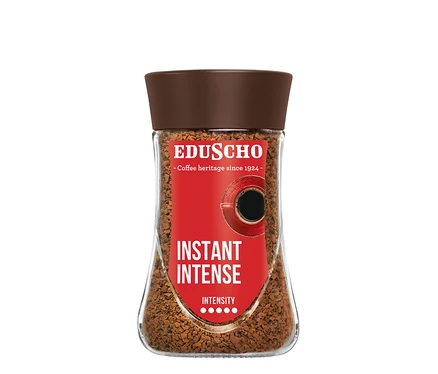 Sklenice instantní kávy EDU Instant Intense 200 g.