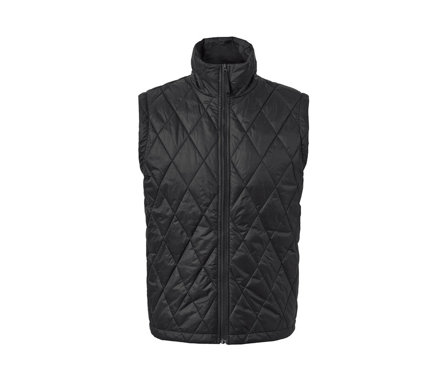 Černá prošívaná vesta 3 v 1.