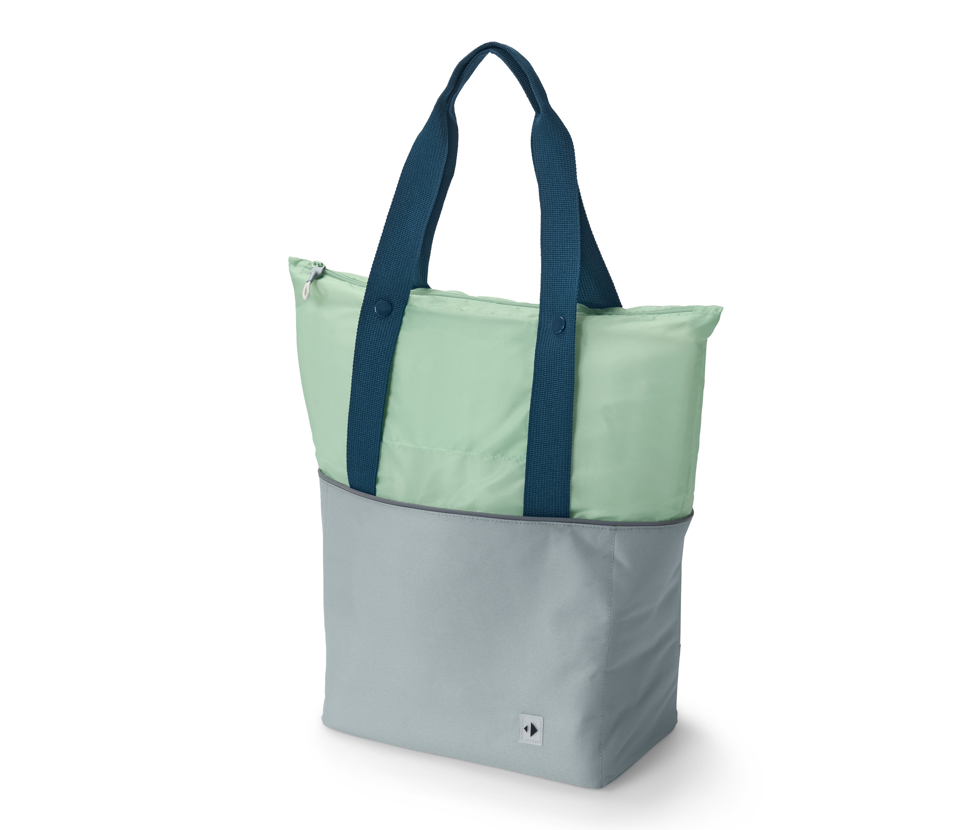 Zelenomodrá taška na kolo.