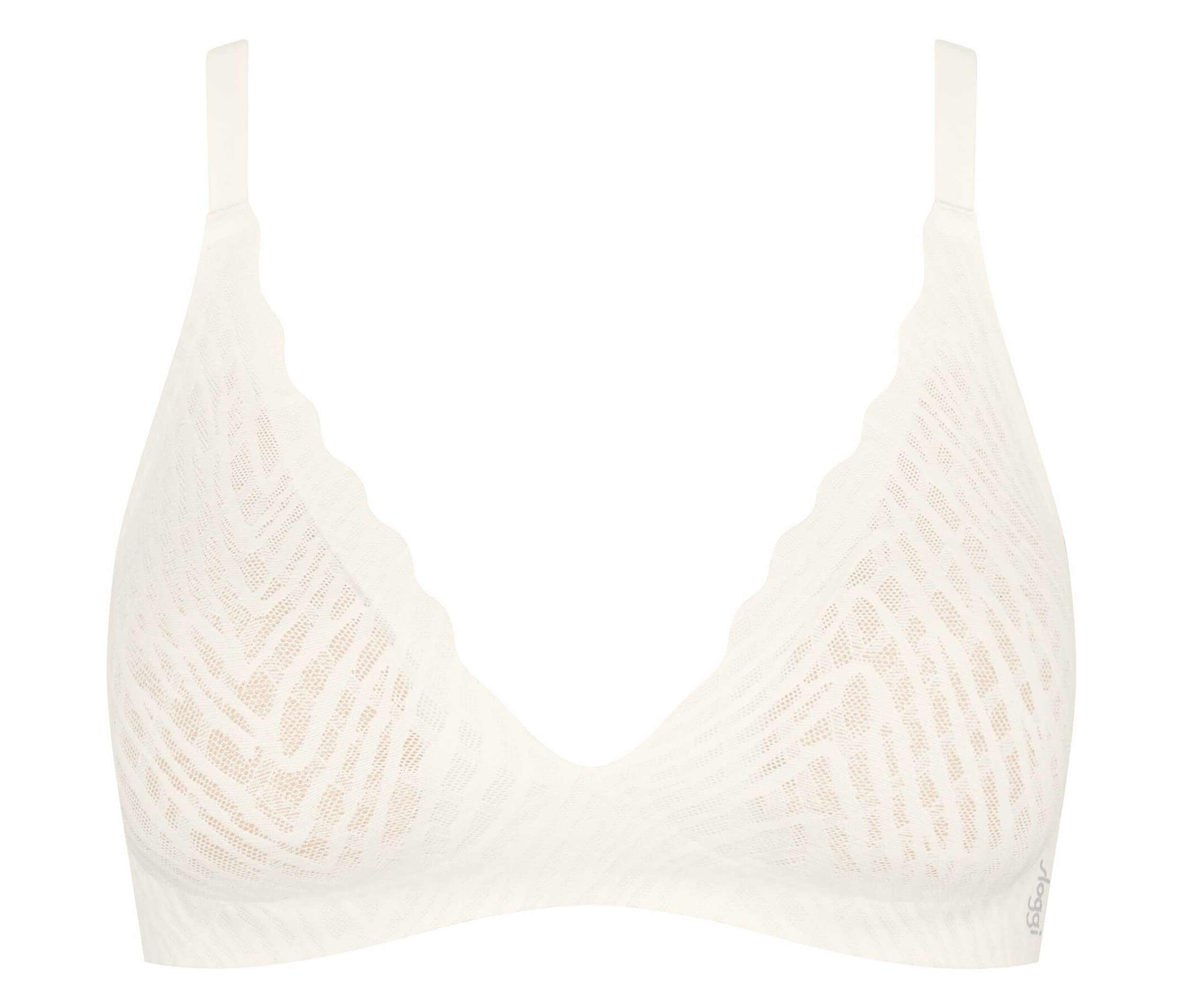 Bílá vzorovaná podprsenka.