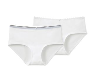 1x bílá, 1x bílá s černo-bílo-šedým elastickým pasem