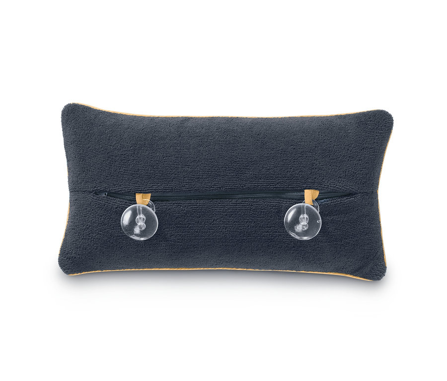 Antracitový polštářek do vany s přísavkami.