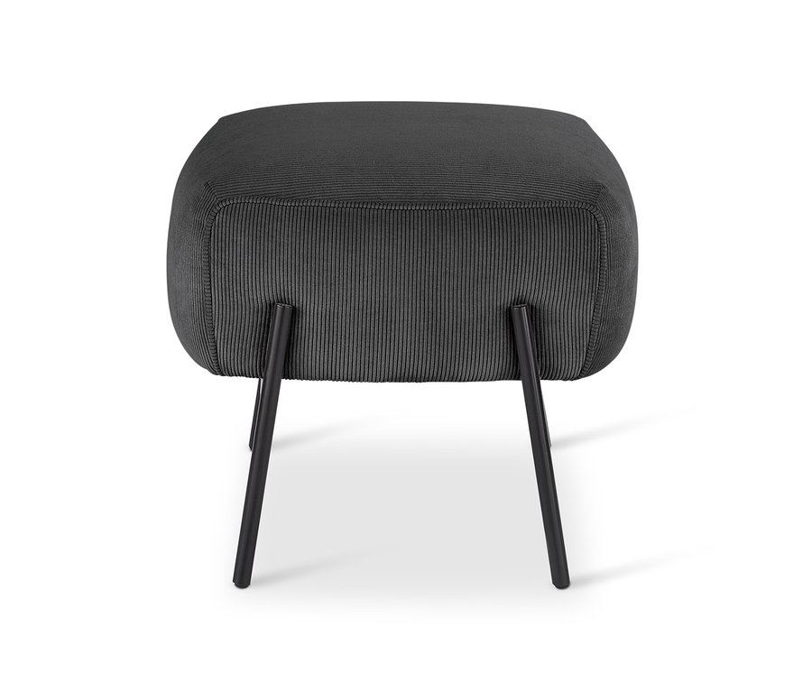 Antracitová podnožka Designové křeslo s podnožkou od SCAPA.