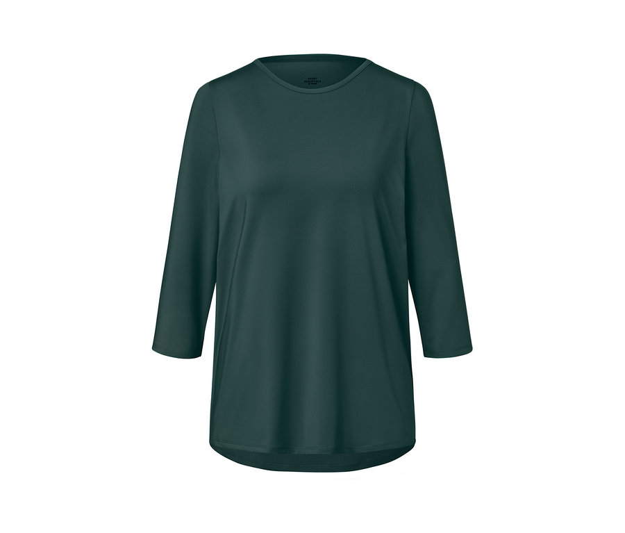 Tmavě zelené funkční triko s 3/4 rukávem.