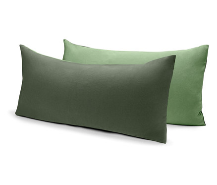 Žerzejové povlaky na polštáře, 2 ks, zelené