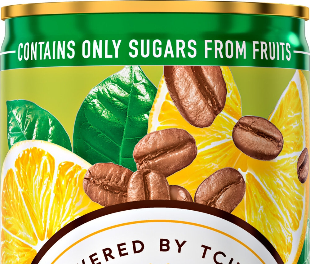 Plechovka Mazagrande Original s kávou a citronovou příchutí.