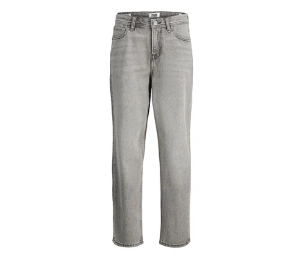 Šedé džíny Jack & Jones JJOriginal Chris, ležící naplocho.