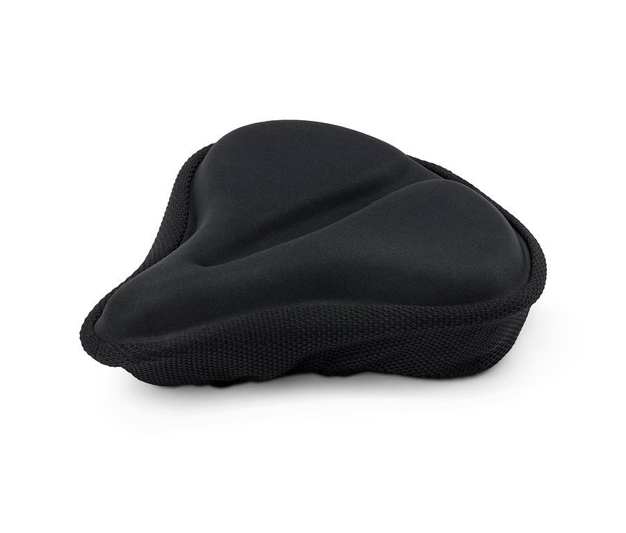 Černý potah na sedlo s paměťovou pěnou.