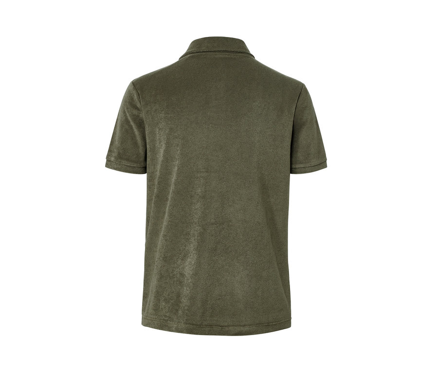 Khaki froté polokošile zezadu.