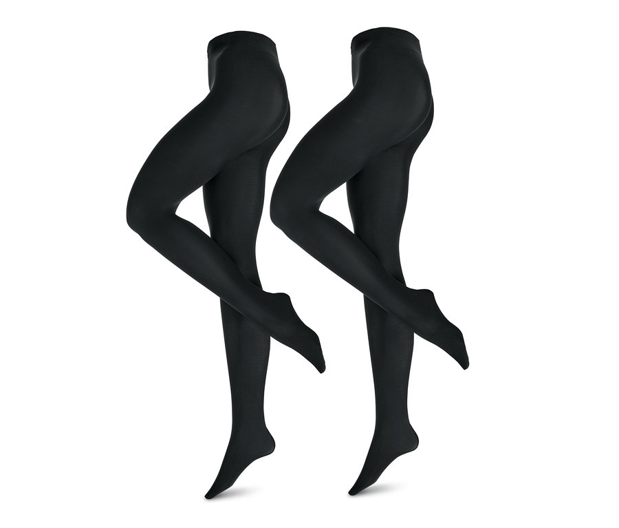 Dvoje černých punčocháčů 80 DEN.